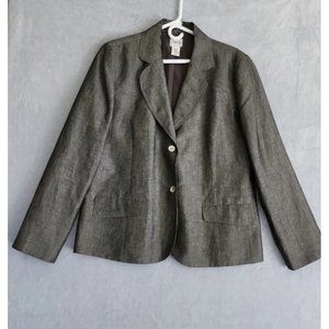 Chico's Womens Gray Tailored Blazer